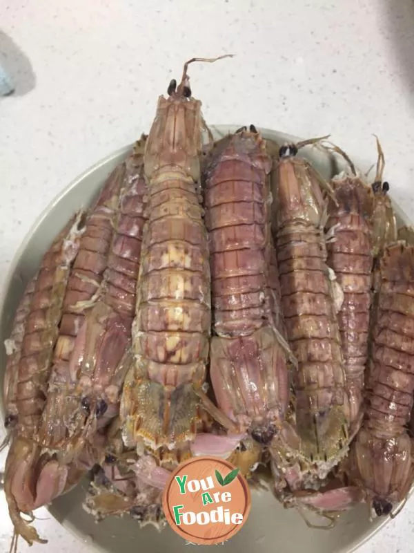 Boiled skin shrimp