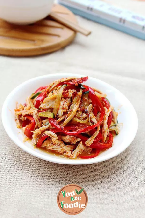 Spicy shredded chicken