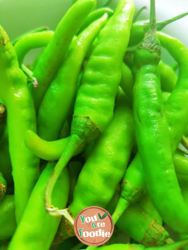 Stir fried green pepper