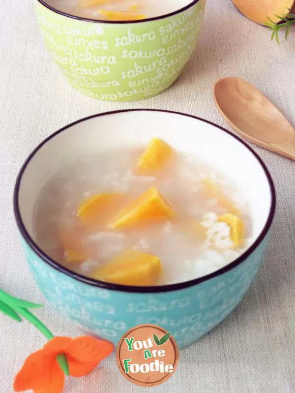 Sweet potato rice porridge