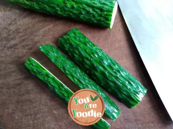 Stir fried cucumber with vegetable