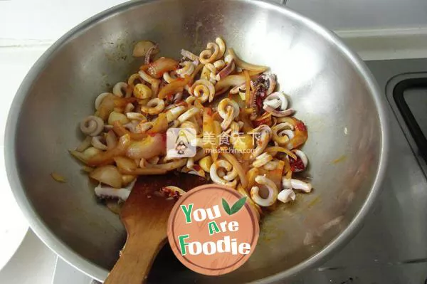 Spicy squid