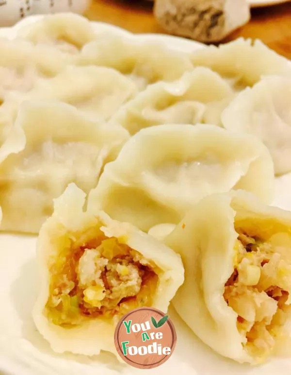 Dumplings with pickled cabbage and pork