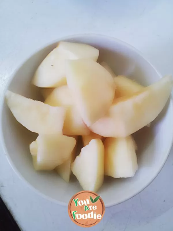 Sweet and thick - peach apple yogurt