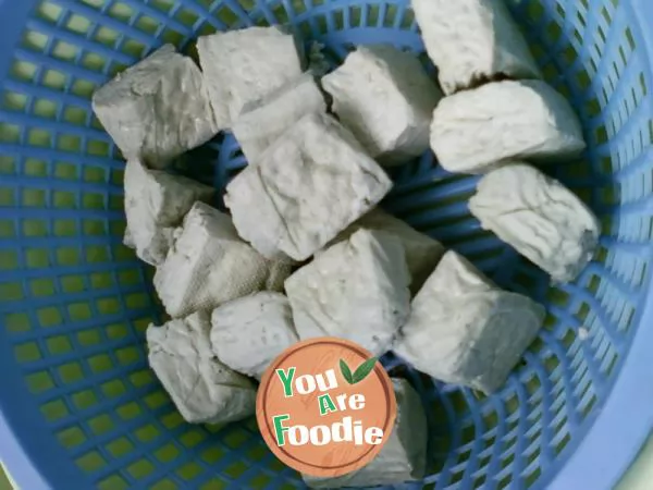 Homemade mouldy tofu