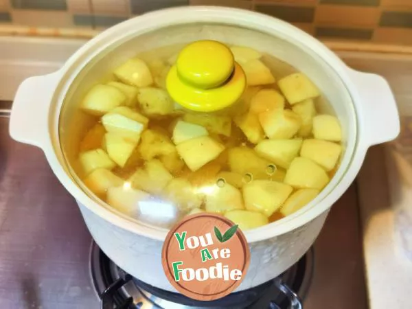 Pineapple and apple soup