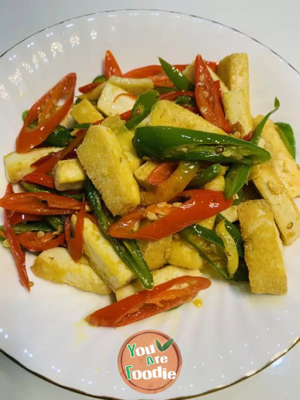 Fried Tofu with pepper