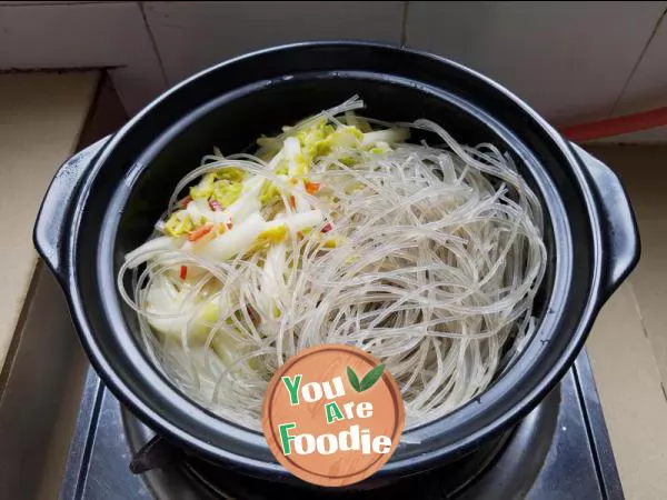 Cabbage stew vermicelli