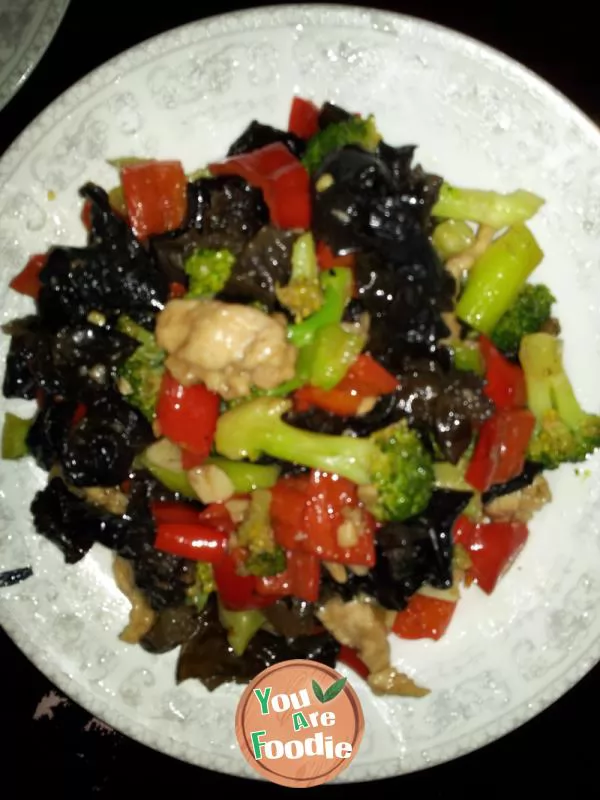 Stir fried pork with Broccoli