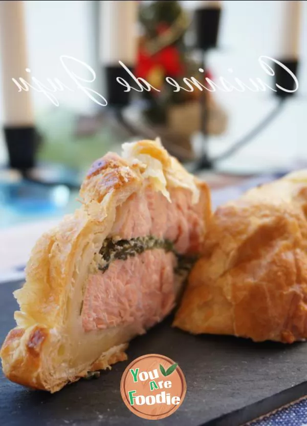 Crispy salmon / wellington salmon en croute