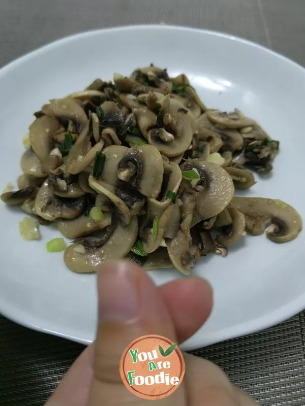 Mushroom with Garlic and Scallion