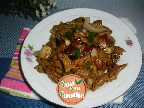 Fried-pig-intestines-with-onion