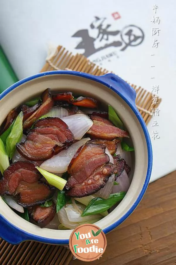 Fried five flowers with onion