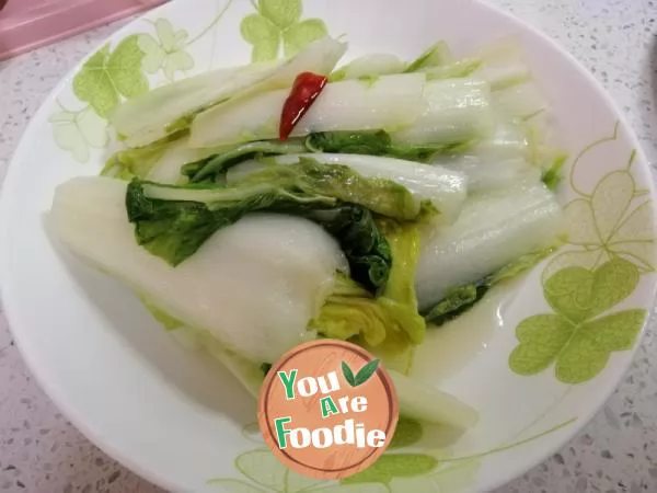 Stir fried Changbai vegetable