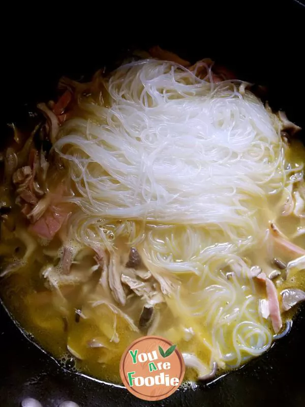 [Jiangsu] stewed vermicelli with chicken sauce (the third of the six bowls in hometown)