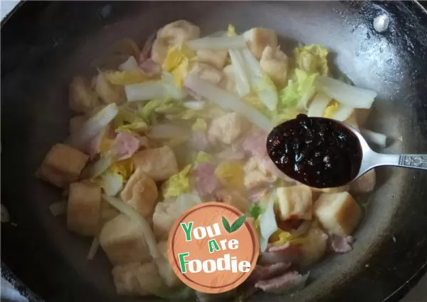 Braised Tofu with baby cabbage