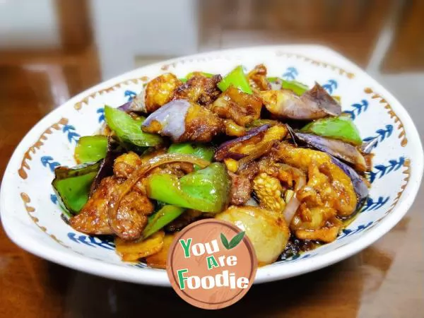 Braised eggplant with pork