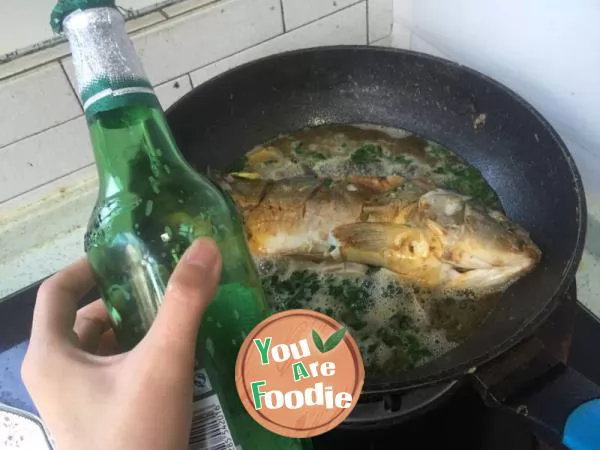 Stewed fish with beer