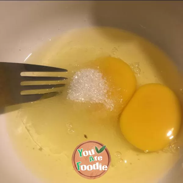 Breakfast double flavored egg cake