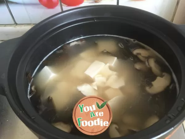 Tofu flavored soup