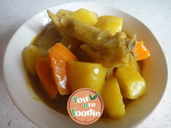 Chicken wings with Curry