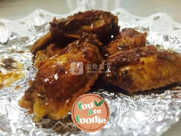 Chicken wings in soy sauce