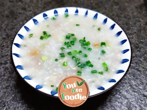 Stewed scallop and chestnut porridge