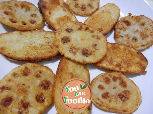 Fried lotus root box and potato box