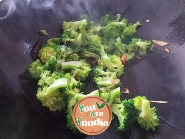 Stir fried broccoli