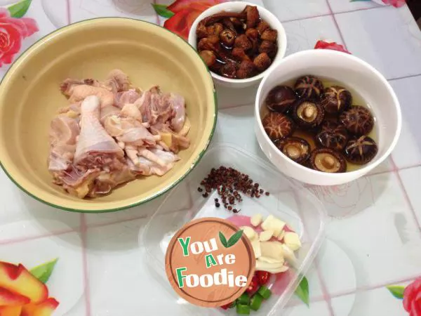 [double mushroom chicken pot] - fragrant dishes