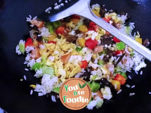 [eat rice in a different way] colorful fried rice