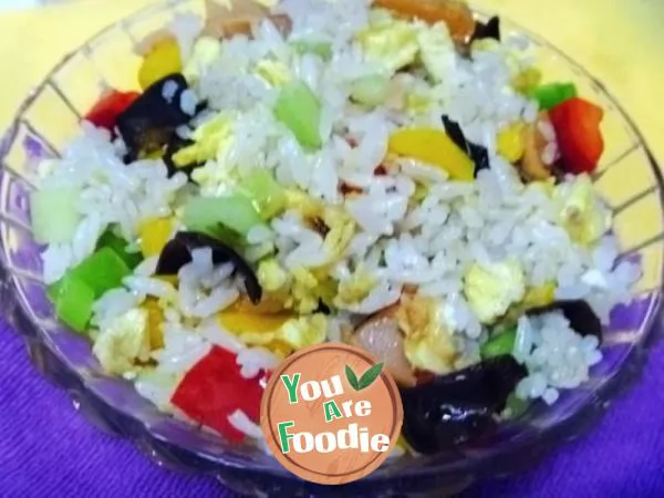 [eat rice in a different way] colorful fried rice