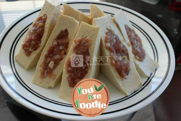 Delicious Hakka stuffed tofu