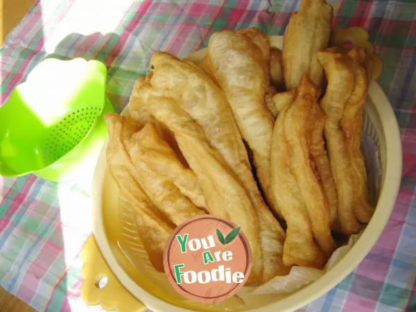 Healthy version -- homemade fried dough sticks