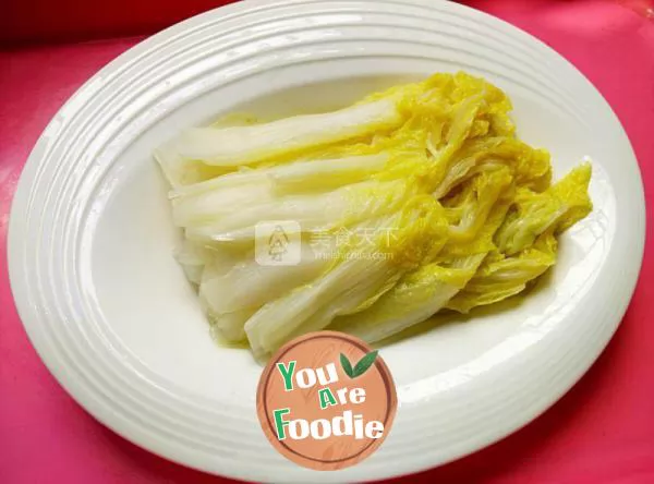 Boiled baby cabbage