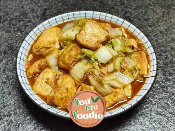 Braised Tofu with Cabbage