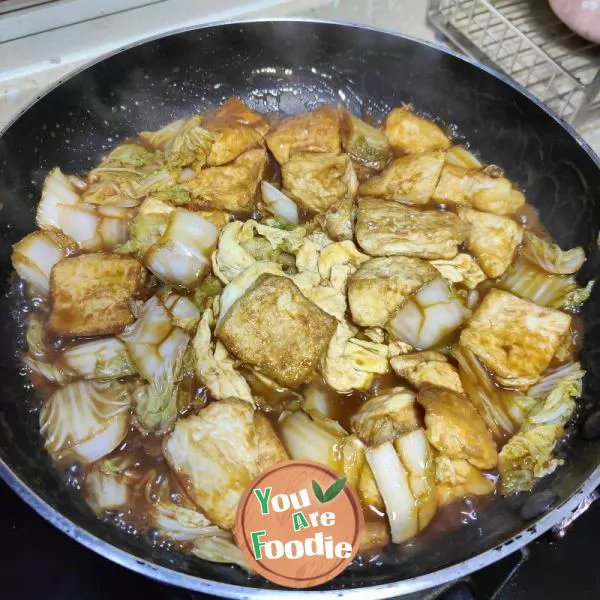 Braised Tofu with Cabbage
