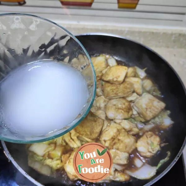 Braised Tofu with Cabbage