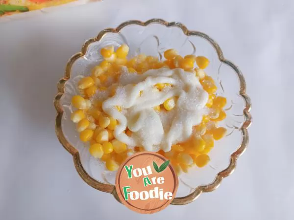 Baked corn with cheese in air fryer