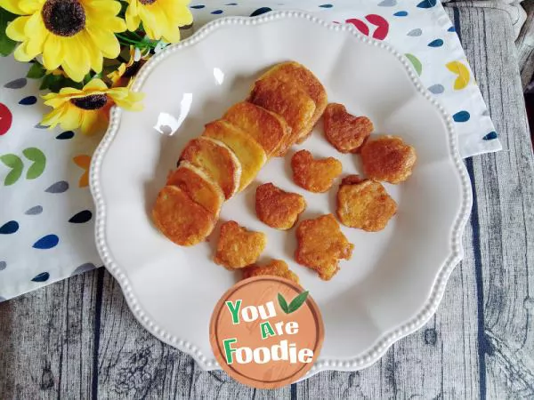 Pan fried steamed bread slices