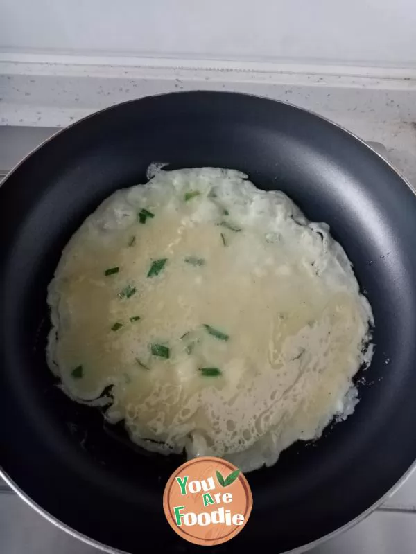 Egg pancake with Scallion