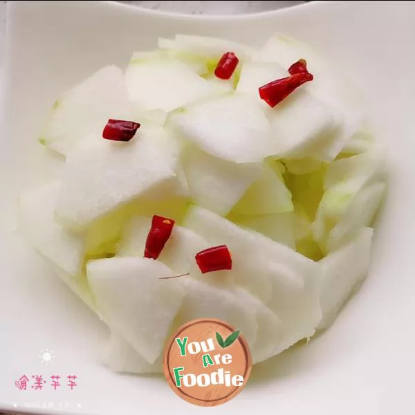 Stir fried white gourd