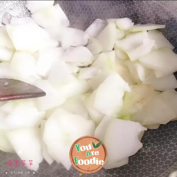 Stir fried white gourd