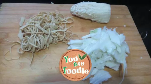 Dried cabbage and tofu soup