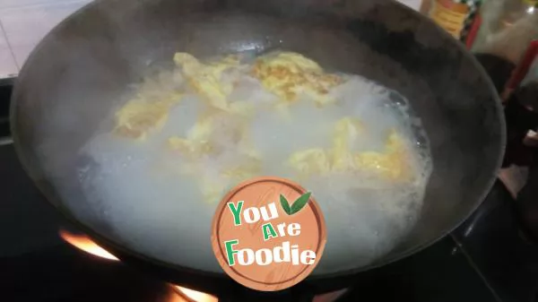 Dried cabbage and tofu soup