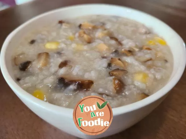 Mushroom-and-corn-Congee