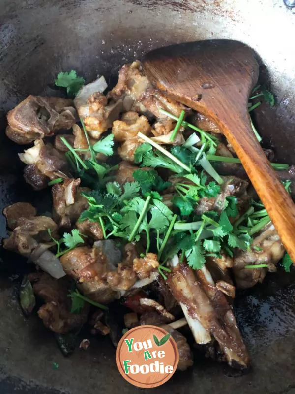 Braised lamb chops