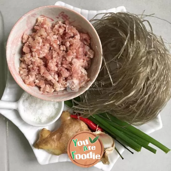 Minced meat vermicelli