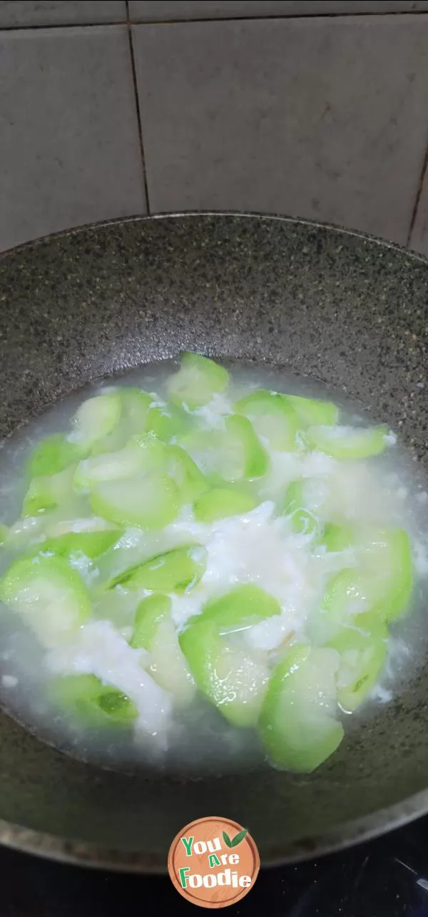 Luffa salted protein soup