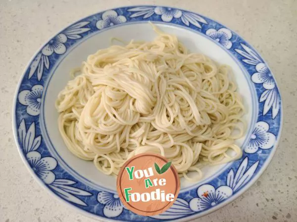 Noodles with Eggplant and Meat Paste